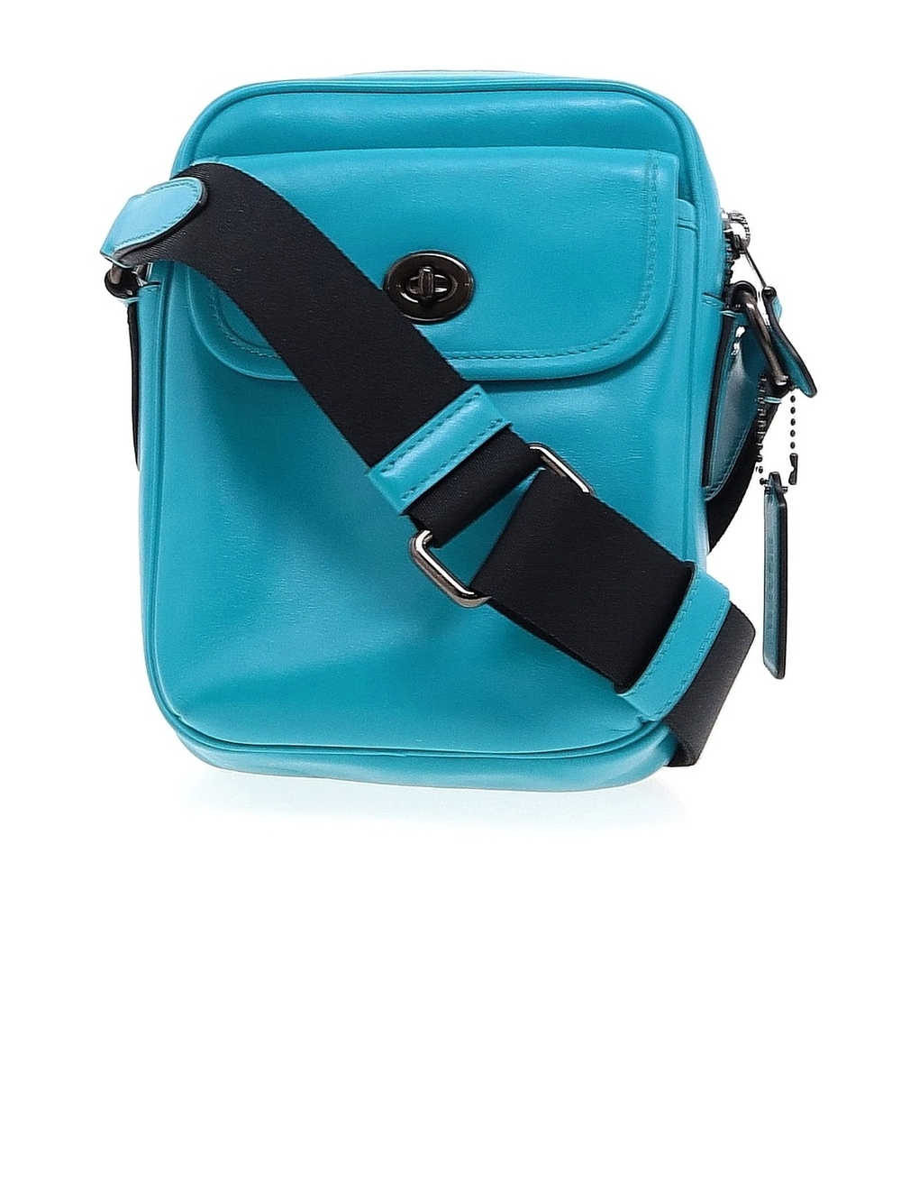 EUC Coach Turquoise Crossbody Shoulder Bag Men Women